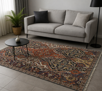Nidge Carpet Multicolor Geometric Design