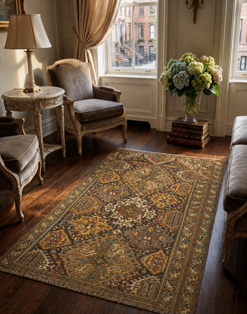 Vase Carpet – Keshishian Collection Floral Cross Design