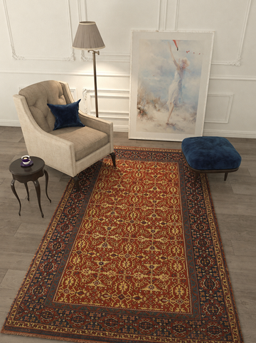 Calwer Loto Carpet – Lotus Medallion Traditional Design