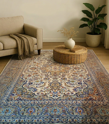 Chobi double knot rug