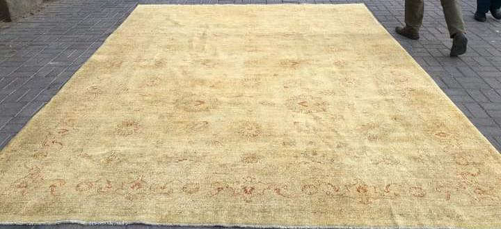 Gold Chobi Carpet — Modern Contemporary Rug | Double Knot
