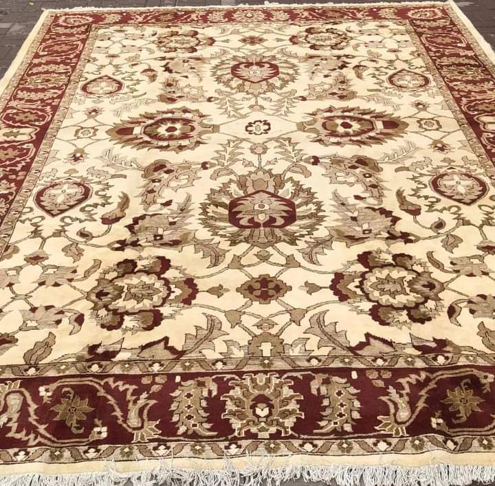 gold Chobi double knot rug
