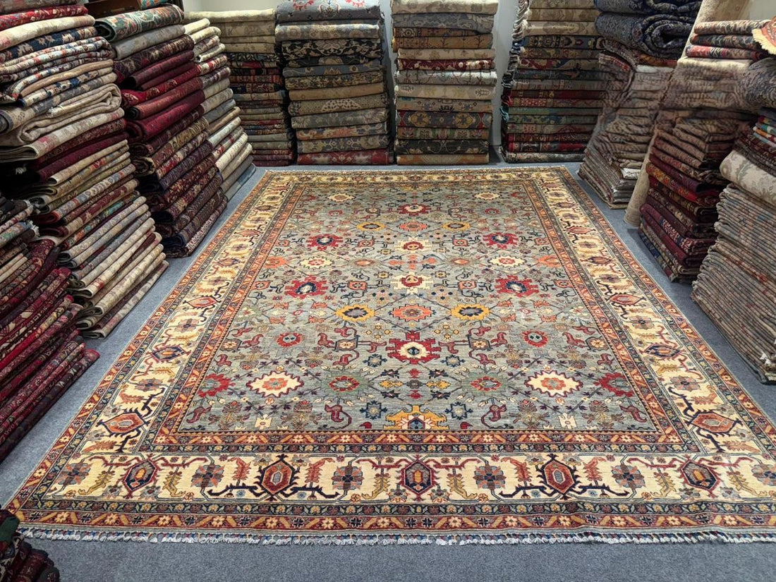 Elegant Handwoven Chobi Rug